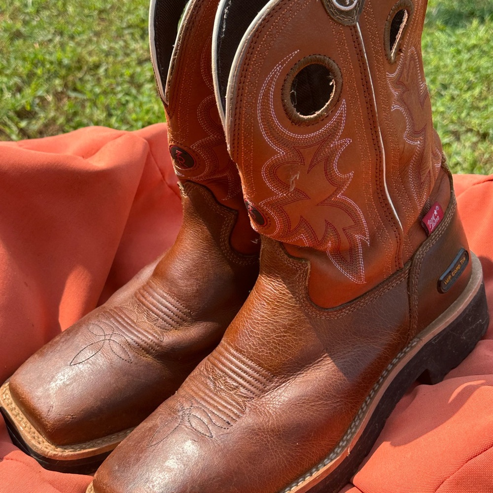 Tony Lama Brown Leather Men's Boots RR3300